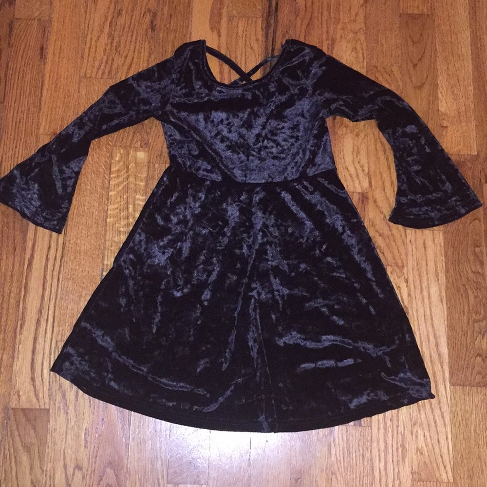 Girls Velvet Dress - Size 6X